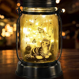kyoryuger Cat Gift for Women Cat Gifts Solar Lantern, Cat Solar Lights Outdoor Cat Lover Gifts for Women Men Cat Lovers Gifts Hanging Cat Lanterns for Yard Garden Decor Waterproof Lantern Torches