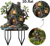Garden Pathways Marker Squirrels Stake for Flower Beds Fences Decorative Outdoor Sign Landscape Accent Garden Fence Decorative Signboard
