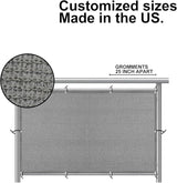 Eden's Decor Balcony Privacy Screen Grey 4'x 29' Cover Mesh Windscreen Weather-Resistant UV Protection for Backyard Deck, Patio, Balcony, Pool, Porch, Fence, Railing, Gardening