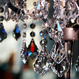 12pcs Glass Crystal Chandelier Prisms Beads Replacement, Hanging Crystals Suncatcher for Chandeliers Decoration