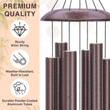 Personalized Wind Chimes, 36inch/45inch Custom Name Keepsake, Gifts for Loss of Loved One, Memorial Wind Chimes in Loving Memory of Dad/Mom, Butterfly Fly to Heaven (Produced in USA)