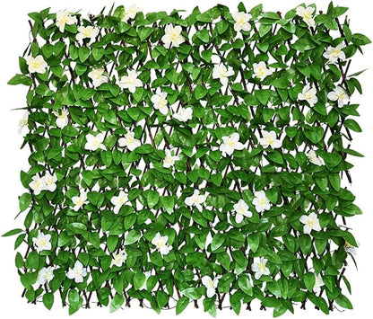 GLANT Expandable Fence Privacy Screen for Balcony Patio Outdoor,Decorative Faux Ivy Fencing Panel,Artificial Hedges (Single Sided Leaves)