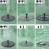 Floating Solars Bird Bath Water Fountains Light Garden Waterfalls Fountains Pond Panel Powered Water Pumps Garden Oxygenation Pumps for Pond