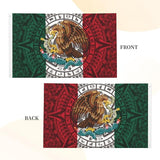 Mexican Flag – 3x5 Ft Outdoor/Indoor Durable Polyester Mexico Tapestry Vivid Color Fade Resistant Double-Sided with Brass Grommets – Mexican Banner Decor