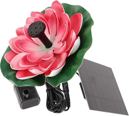 LIOOBO Solar Floating Fountain Lotus-Style Pond Fountain Outdoor Garden Water Feature Solar-Powered Floating Decor for Pool and Pond