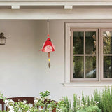Cardinal Wind Chimes for Outside and Indoor, Ceramic Bird Song Hanging Windchimes, Gifts for Mom, for Rustic Music Garden Backyard Church Decoration Porch Outside Outdoor Festival Memorial Gift