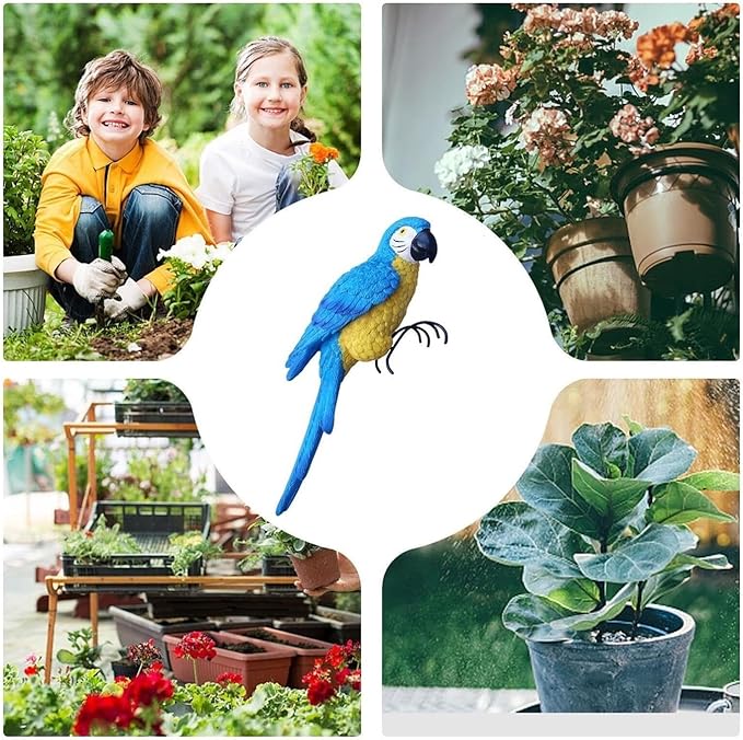 Garden Decor Resin Bird Statues Garden Decorative Sculptures Outdoor Decor Outdoor Decor(D)