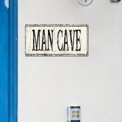Madcolitote Rustic Man Cave Wood Signs Man Cave Custom Street Sign Vintage Wood Plaque Farmhouse Wall Art Farmhouse Wall Decor for Home Bars Clubs Cafes Man Cave Party 6x12in
