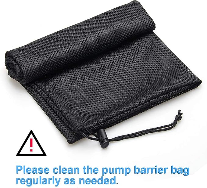 Pond Pump Filter Bag, 12.2"x 15.9" 2 Pack Drawstring Pond Mesh Pump Barrier Bags for Pool Biofilters Aquarium Filtration, Protection Cover from Needles Leaves Hair for Outdoor Fountain