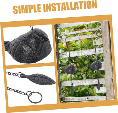 Milisten 2pcs Outdoor Wind Chime Iron Bell Pendant Garden Pendant Wind Chime for Outdoor Hanging Decoration