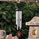 Woodstock Chimes Signature Collection, Woodstock Tree of Life Chime, 37'', Silver Wind Chimes for Outdoor, Patio, Home or Garden Decor (TOLB)
