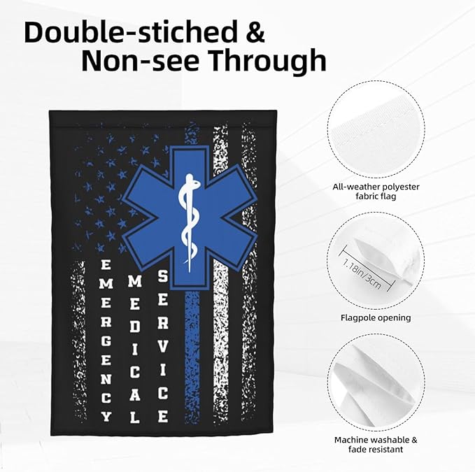 EMS Flag Garden Flag Double Sided Vertical 12×18 Inch Banners Double Sided For Lawn Patio Yard Garden Home Outdoor Decor