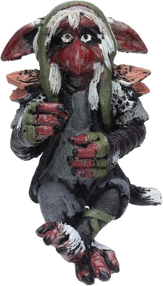Garden Resin Statue, Big Goblin Statue Leprechaun Anime Character Sculpture Home Decor Sculpture Figurine for Indoor Outdoor Lawn Ornaments