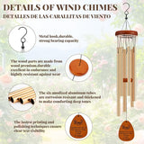 Yookeer Spanish Moms Wind Chimes Best Gift Mother Birthday Gift from Daughter Son Love Reminder Gifts for Mama Birthday Mother's Day