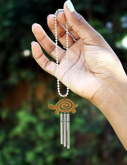 Jacob's Musical Car Charm, Turtle Spiral, Mini Wind Chime