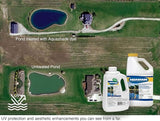 Aquashade Blue Pond Dye - 1 Gallon EPA-Approved Sunlight Blocker for Algae - Weed Suppression - Safe for Fish, Livestock and Swimming - Eco-Friendly Liquid Treatment for Water