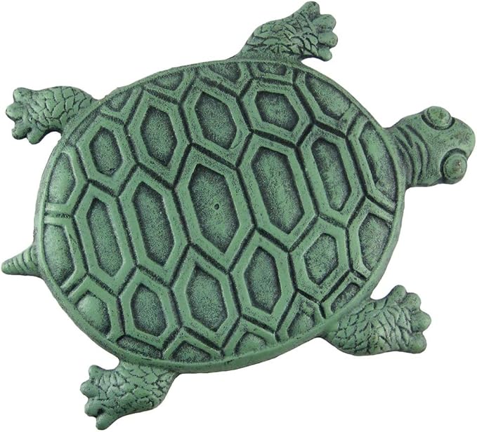 INsideOUT Iron Verdigris Garden Turtle Stepping Stone