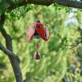 GORGECRAFT Bee Metal Wind Chimes Bell Insect Chime Decor Lucky Rustic Home Ornaments Iron Stereo Hanging Bell for Garden Yard Patio Indoor Outdoor Hanging Decoration