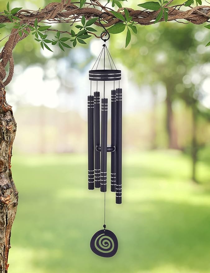 Sunset Vista Designs Durable Metal Vista Classics Galaxy Wind Chime, 41-Inch, Black