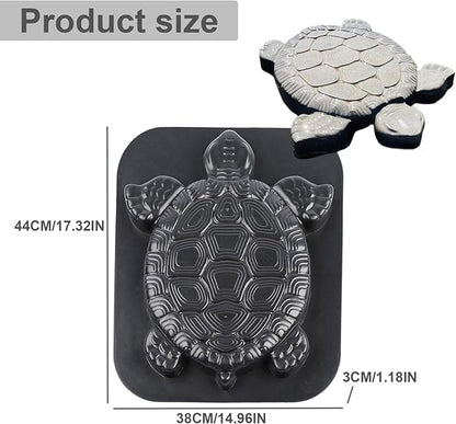 Stepping Stone Molds for Concrete & Cement 17x15'' Turtle Statue Concrete Mold Easy-to-Use DIY Stepping Stone Mold Concrete Molds and Forms for Garden Walkways and Pathways