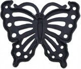 Decorative Butterfly Stepping Stone Verdigris Cast Iron Flagstone 11" Wide