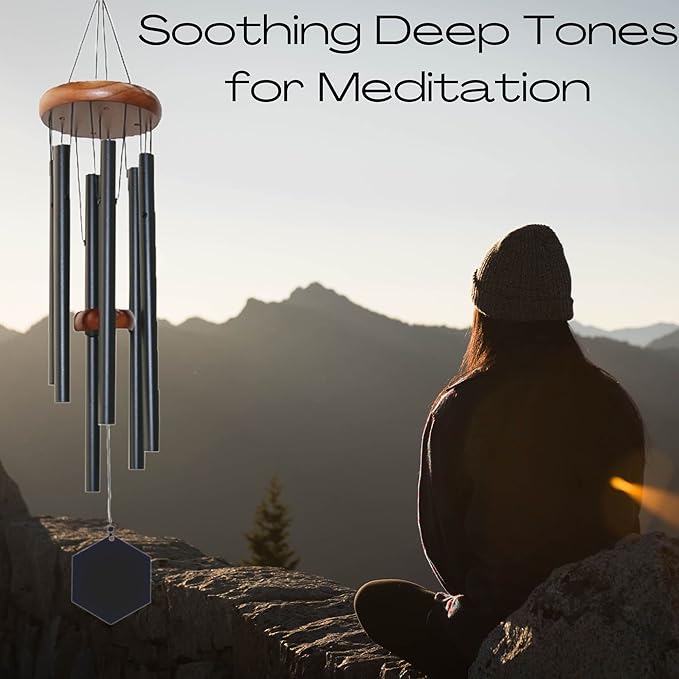 Wind Chimes for Outside Deep Tone, Sonajeros para Patios Y Terrazas, Weather Proof Wind Chimes Outdoor - Large 31" Windchimes