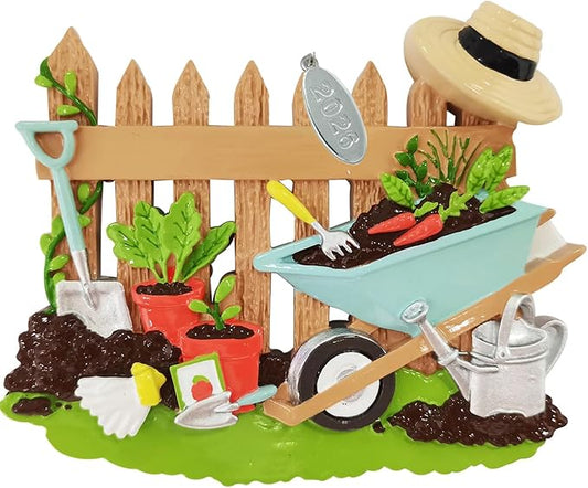 Gardening Gifts for Women - Garden Ornaments - Garden Christmas Ornaments - Plant Lady Gift Idea, Easy to Personalize At Home - Comes in a Gift Box so It's Ready for Giving