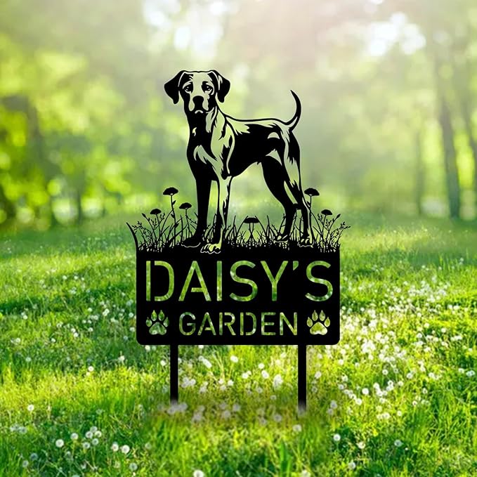 Custom Harrier Dog Metal Memorial Garden Stake Personalized Pet Grave Marker Name Sign Remembrance Stake Decor Sympathy Dog Loss,Outdoor Statues for Yard Garden Lawn Patio Pathway Grave.
