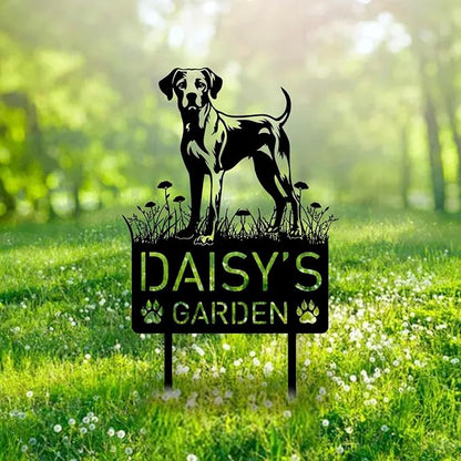 Custom Harrier Dog Metal Memorial Garden Stake Personalized Pet Grave Marker Name Sign Remembrance Stake Decor Sympathy Dog Loss,Outdoor Statues for Yard Garden Lawn Patio Pathway Grave.