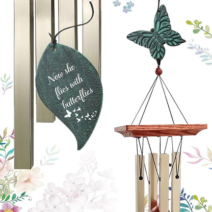 ASTARIN Memorial Custom Wind Chimes for Loss of Loved One, Wind Chimes for Patio Yard Decor, 24'' (condolences-10)