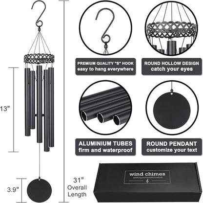 Wind Chime Anniversary for Wife & Husband, Personalized Gift Men Anniversaries Women, Wife Anniversary Husband, Lover Couple Valentines Day Gifts 5th 10th 20th 30th 40th 50th Anniversaries Wedding Day