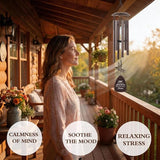 Aunt Gifts Wind Chimes - Metal Hummingbird Windchimes with Card Indoor Outdoor Hanging Decor for Garden Patio Yard Balcony Backyard Appreciation Birthday Gift for Aunts from Niece Nephew