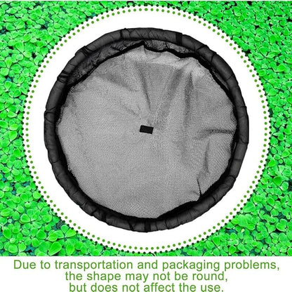 Floating Flora Fish Barrier,Floating Island Planter for Ponds,Plant Protector Fine Mesh Floating Pond Corral with Lifting Ring,Black Round Floating Plant Ring Corral,Water Features Pond Decoration