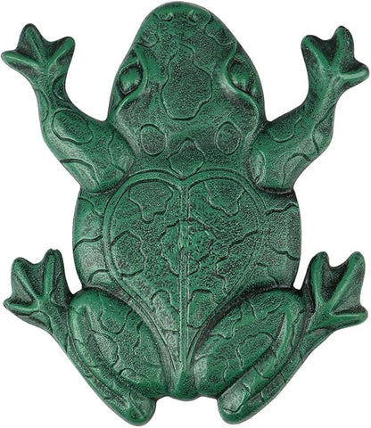 MDLUU Frog Stepping Stone, Cast Iron Frog Art, Decorative Flagstone for Garden Walkway, Yard, Patio Decor