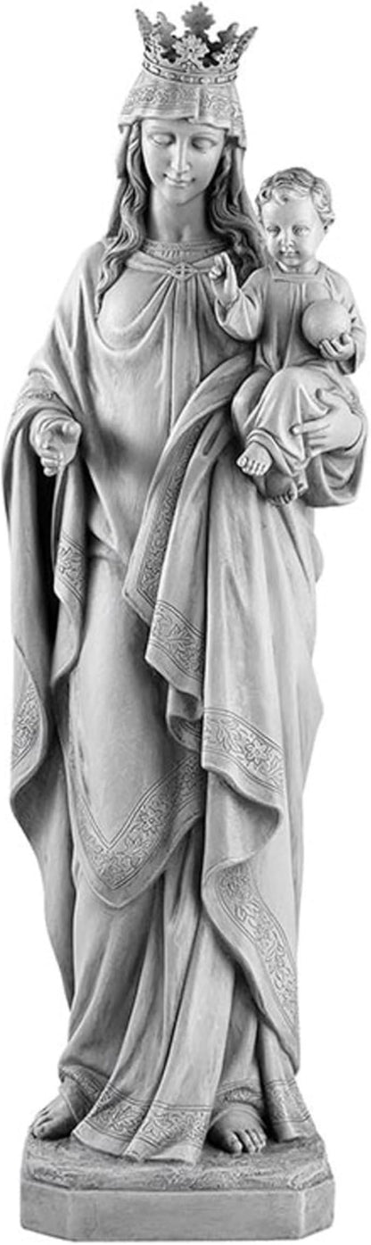Avalon Gallery Outdoor Sculpture - Marian Garden Collection Catholic Statue for Home or Church, 24.5" Tall, Mary Queen of Heaven