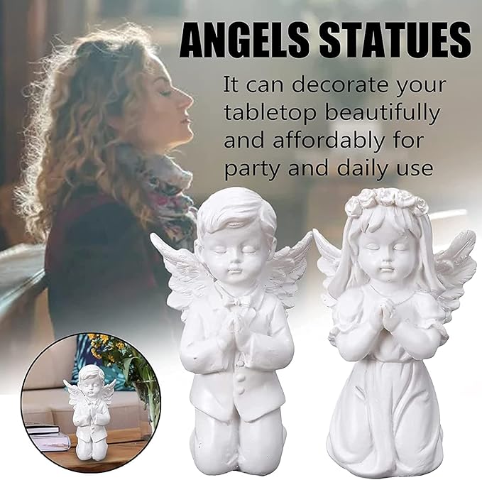 Garden Ornaments Decor Statue Outdoor,Abstract Unique Statue Sculpture Creative Outdoor Garden Courtyard Statue Decoration Ornament,Miniatures Angel Statue Outdoor Figurine Home Garden Decor