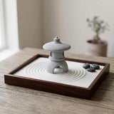 I-MART Pagoda Garden Statue, 3.5 Inch Mini Japanese Garden Decor, Small Stone Pagoda for Bonsai Decorative Accessories, Zen Garden Decor, Asian Miniature Statue for Terrarium Micro Landscape