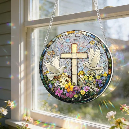 Sun Catchers Indoor Window, Acrylic Rainbow Suncatcher Window Hanging Decoration for Living Room Bedroom Summer Home Balcony Ornaments Decoration (SC237)