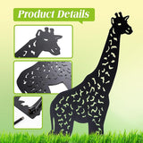 Giraffe Metal Decorative Garden Stakes Giraffe Gifts for Women Men Mom Birthday Gifts Silhouette Statues for Garden Decor, Yard Art, Patio, Outside, Lawn Ornaments, Outdoor Decorations