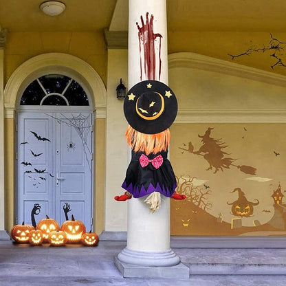 Ochine Crashing Witch Into Tree Halloween Decorations Outdoor Halloween Witch Climbing Tree Decoration Halloween Crashed Witch Hanging Outdoor Porch Yard Decor Garden Scary Party Props 1 Pack