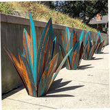 Tequila Rustic Sculpture, Blue Iron Agave Plant, DIY Metal Plant Garden Yard Statue