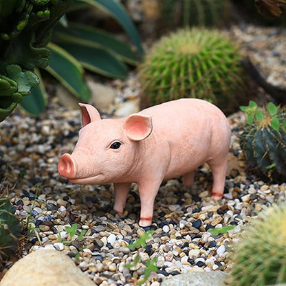 Cute Lifelike Statue, Durably Weatherproof resins, Ideal Decor for Garden Patio Backyard, Hand Painted Face, Standing