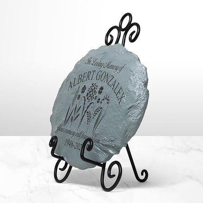 Let's Make Memories Personalized in Memory Sympathy Garden Stone - Memorial Marker – Condolences