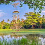 GDNSFIT Dinosaur Wind Chimes for Outside, Metal Windchimes Outdoors, Dinosaur Gifts for Women/Men, Memorial/Birthday Gifts, Garden Decor for Outside, Patio or Yard, Durable Chimes for Outdoors