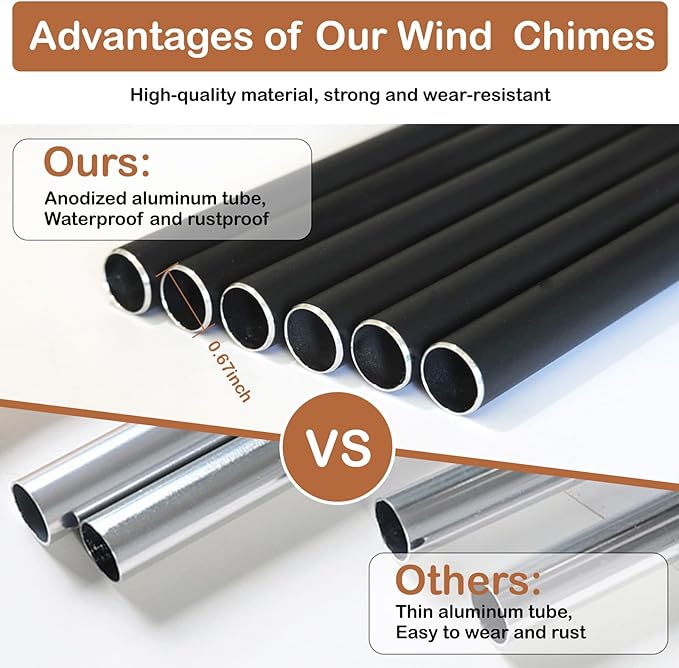 Friendship Thank You Wind Chimes Gifts for Friends, Best Friends Birthday Gifts for Women Men, Garden Decoration for Outside Patio Home, Unique Wind Chimes for BBF