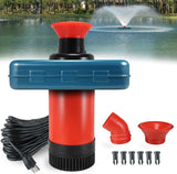 Pond Fountain Aerator, AS1 1HP 750W 15000GPH 110V High Flow Floating Water Fountain Pump With 100ft Power Cord, Thickened Body Aerating Fountains Cascade for Large Small Pond/Lake (No Timer)