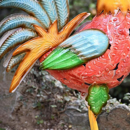 Outdoor Garden Animal Statues Patio Décor, Garden Decor Statues Wrought Iron Cock Creative Home Decor Accessories Hand-Painted Patio Yard Crafts Animal Ornaments