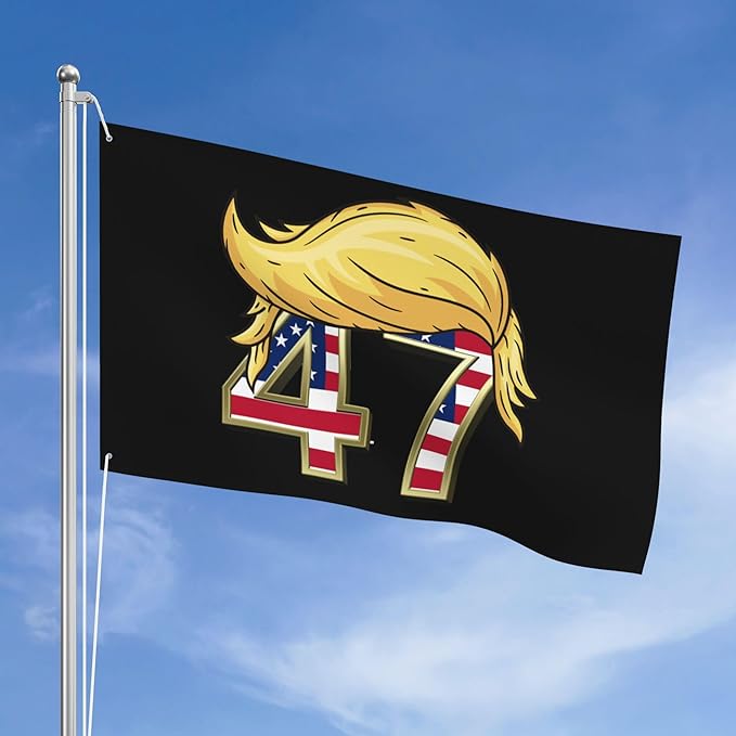47 Flag 4x6 Outdoor Double Sided Take Save American Back Flags 3 Ply Heavy Duty with 2 Grommets for Outside