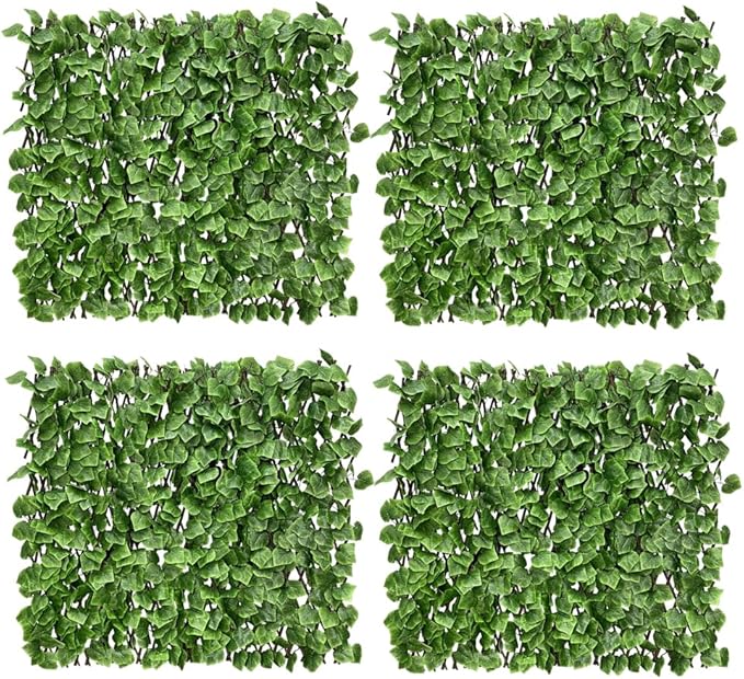 Expandable Fence Privacy Screen for Balcony Patio Outdoor,Decorative Faux Ivy Fencing Panel,Artificial Hedges (Single Sided Leaves)…2