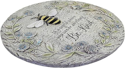 Roman Giftware Inc., Garden Collection, 11.75" D BEE Stepping Stone,Religious, Inspirational, Durable (1x11x11)